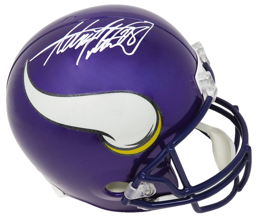 Adrian Peterson Signed Minnesota Vikings Riddell Full Size Replica Helmet (JSA) - PETREP303 - Adrian Peterson Signed Minnesota Vikings Riddell Full Size Replica Helmet (JSA) product image