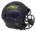 Adrian Peterson Signed Minnesota Vikings Eclipse Black Matte Riddell Full Size Speed Replica Helmet - PETREP306 - Adrian Peterson Signed Minnesota Vikings Eclipse Black Matte Riddell Full Size Speed Replica Helmet product image