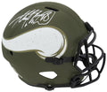 Adrian Peterson Signed Minnesota Vikings Salute To Service Riddell Full Size Speed Replica Helmet - PETREP310 - Adrian Peterson Signed Minnesota Vikings Salute To Service Riddell Full Size Speed Replica Helmet product image