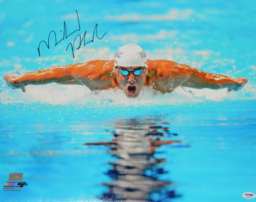 Michael Phelps Signed USA Swimming Action 16x20 Photo - PHE16P500 - Michael Phelps Signed USA Swimming Action 16x20 Photo product image