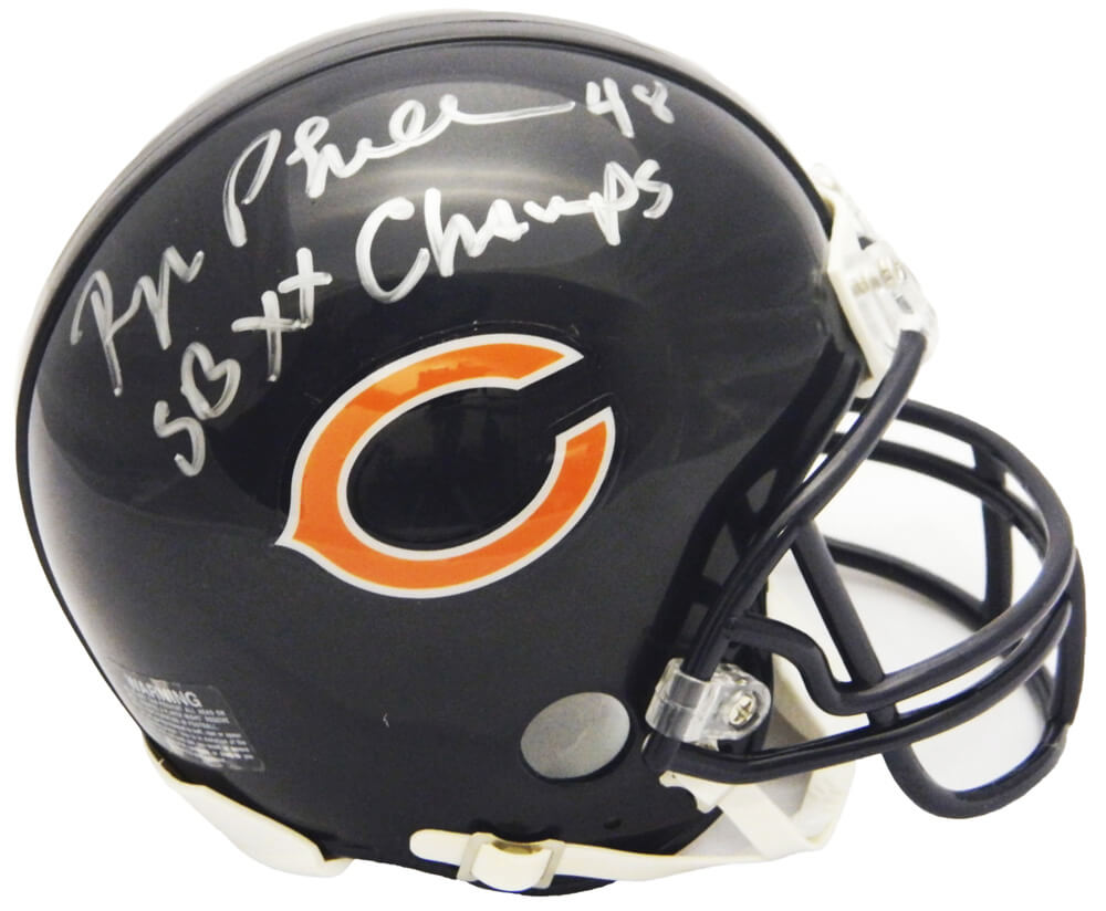 Reggie Phillips Signed Chicago Bears Riddell Mini Helmet w/SB XX Champs - PHIMIN300 - Reggie Phillips Signed Chicago Bears Riddell Mini Helmet w/SB XX Champs product image