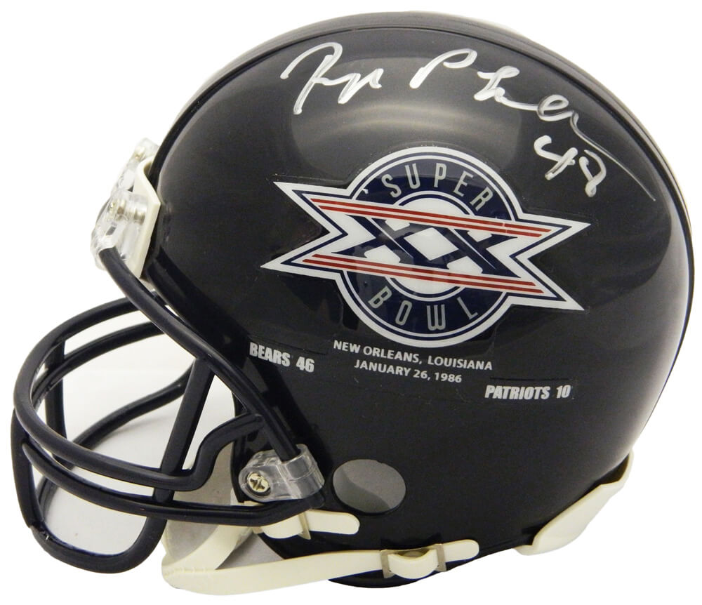 Reggie Phillips Signed Chicago Bears / Super Bowl XX Champs Logo Riddell Mini Helmet - PHIMIN301 - Reggie Phillips Signed Chicago Bears / Super Bowl XX Champs Logo Riddell Mini Helmet product image