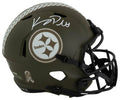 Kenny Pickett Signed Pittsburgh Steelers SALUTE 2022 Riddell Full Size Speed Replica Helmet - (Fanatics) - PICREP301 - Kenny Pickett Signed Pittsburgh Steelers SALUTE 2022 Riddell Full Size Speed Replica Helmet - (Fanatics) product image