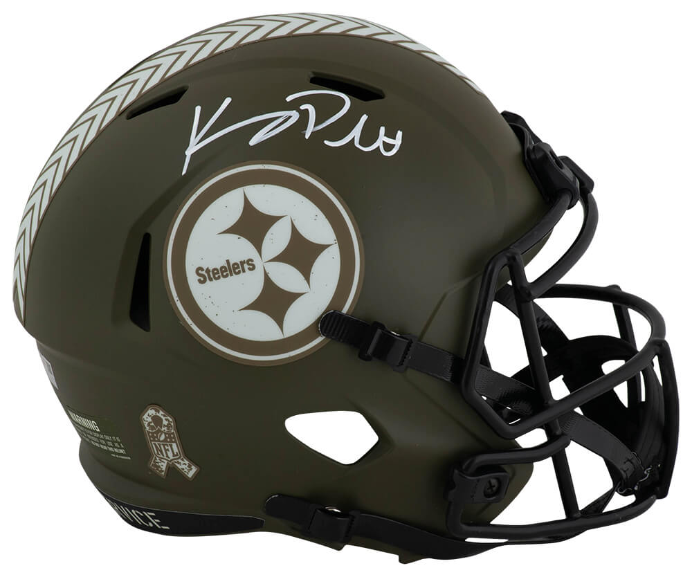 Kenny Pickett Signed Pittsburgh Steelers SALUTE 2022 Riddell Full Size Speed Replica Helmet - (Fanatics) - PICREP301 - Kenny Pickett Signed Pittsburgh Steelers SALUTE 2022 Riddell Full Size Speed Replica Helmet - (Fanatics) product image