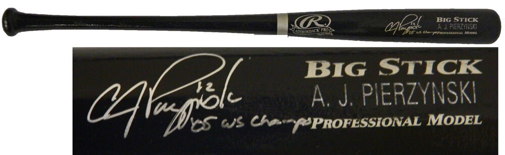 A.J. Pierzynski Signed Black Big Stick Bat w/05 WS Champs - PIEBAT101 - A.J. Pierzynski Signed Black Big Stick Bat w/05 WS Champs product image