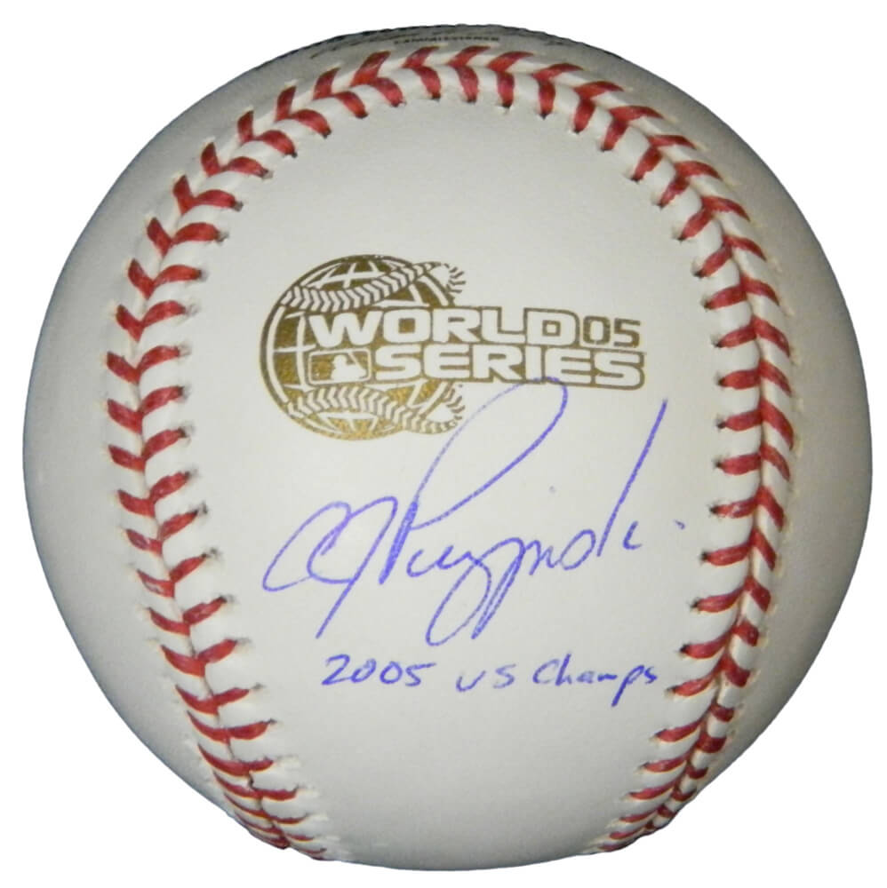 A.J. Pierzynski Signed Rawlings Official 2005 World Series Baseball w/2005 WS Champs - PIEBSB102 - A.J. Pierzynski Signed Rawlings Official 2005 World Series Baseball w/2005 WS Champs product image