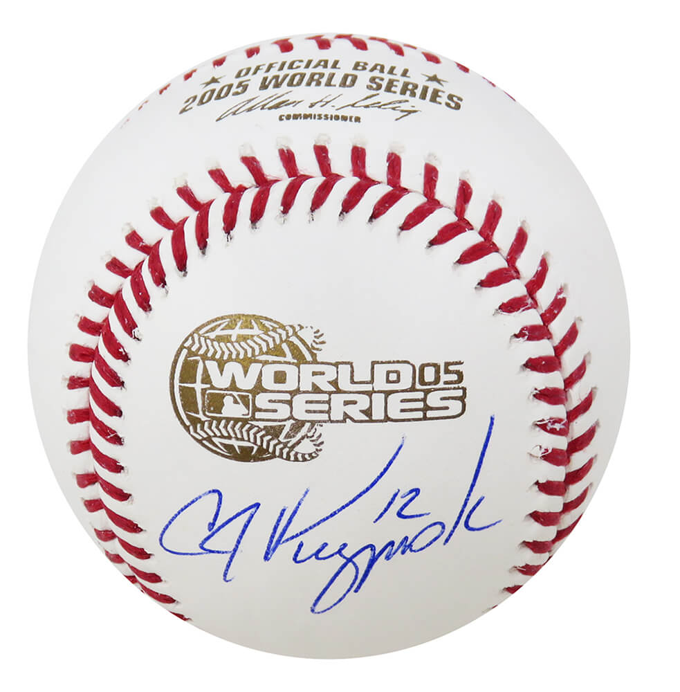 A.J. Pierzynski Signed Rawlings Official 2005 World Series Baseball - PIEBSB103 - A.J. Pierzynski Signed Rawlings Official 2005 World Series Baseball product image