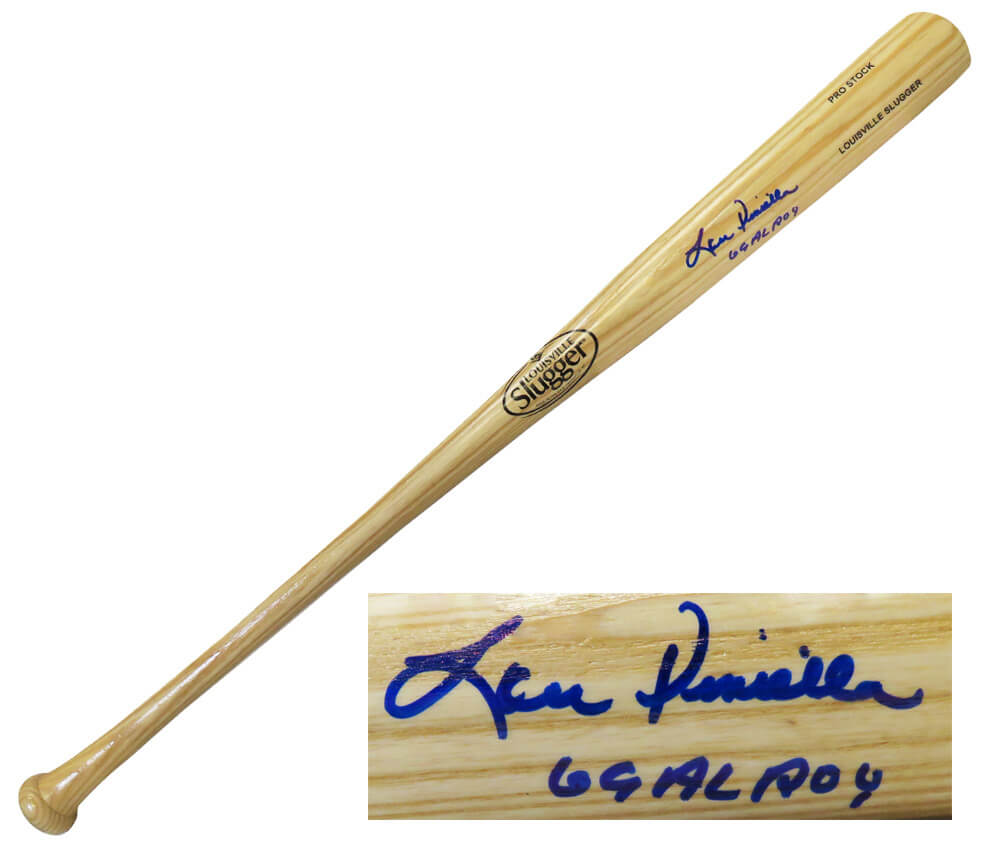 Lou Piniella Signed Louisville Slugger Blonde Baseball Bat w/69 AL ROY - PINBAT100 - Lou Piniella Signed Louisville Slugger Blonde Baseball Bat w/69 AL ROY product image