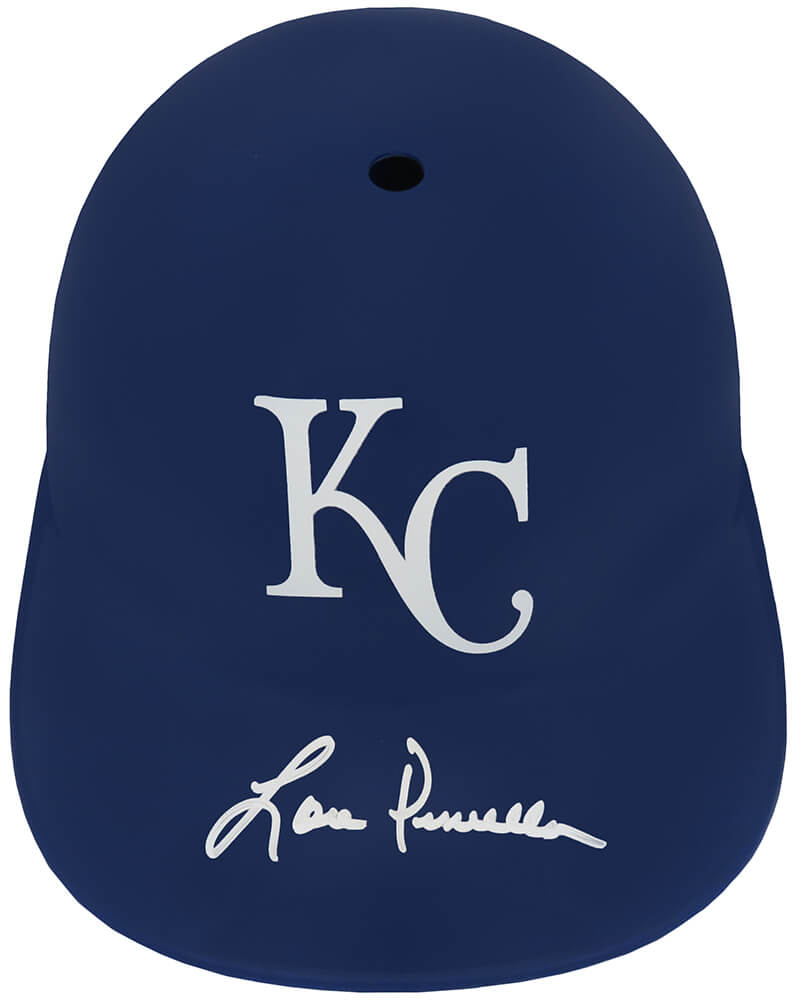 Lou Piniella Signed Kansas City Royals Replica Souvenir Batting Helmet - PINBTH101 - Lou Piniella Signed Kansas City Royals Replica Souvenir Batting Helmet product image