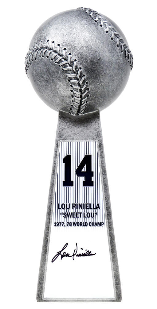 Lou Piniella Signed Baseball World Champion 14 Inch Replica Silver Trophy - PINTRO100 - Lou Piniella Signed Baseball World Champion 14 Inch Replica Silver Trophy product image