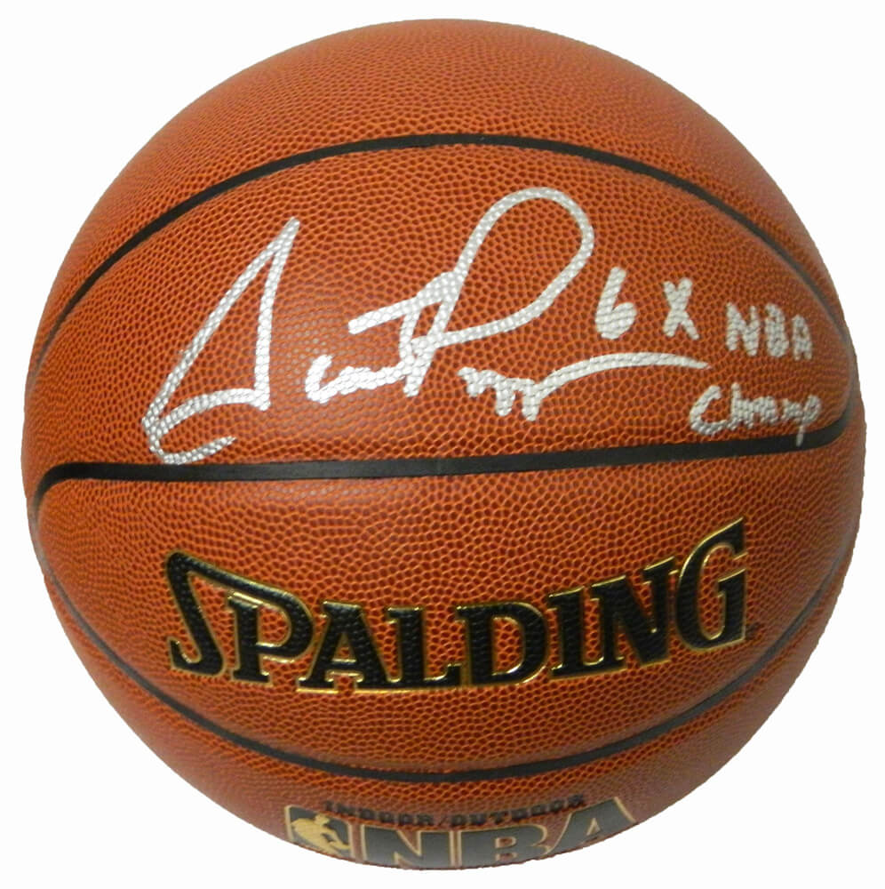Scottie Pippen Signed Spalding NBA Indoor/Outdoor Basketball w/6x NBA Champs - PIPBSK203 - Scottie Pippen Signed Spalding NBA Indoor/Outdoor Basketball w/6x NBA Champs product image
