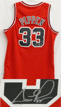 Scottie Pippen Signed Bulls Adidas Premier Red Jersey - PIPJRY200 - Scottie Pippen Signed Bulls Adidas Premier Red Jersey product image