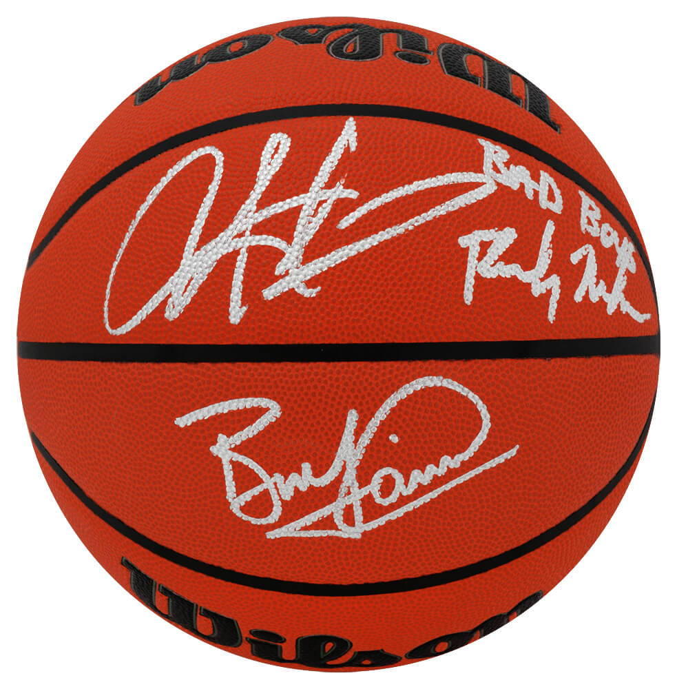 Bill Laimbeer, Dennis Rodman & Rick Mahorn Signed Wilson I/O NBA Basketball w/Bad Boys - PISBSK200 - Bill Laimbeer, Dennis Rodman & Rick Mahorn Signed Wilson I/O NBA Basketball w/Bad Boys product image