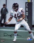Doug Plank Signed Chicago Bears White Jersey Action 8x10 Photo - PLA08P300 - Doug Plank Signed Chicago Bears White Jersey Action 8x10 Photo product image