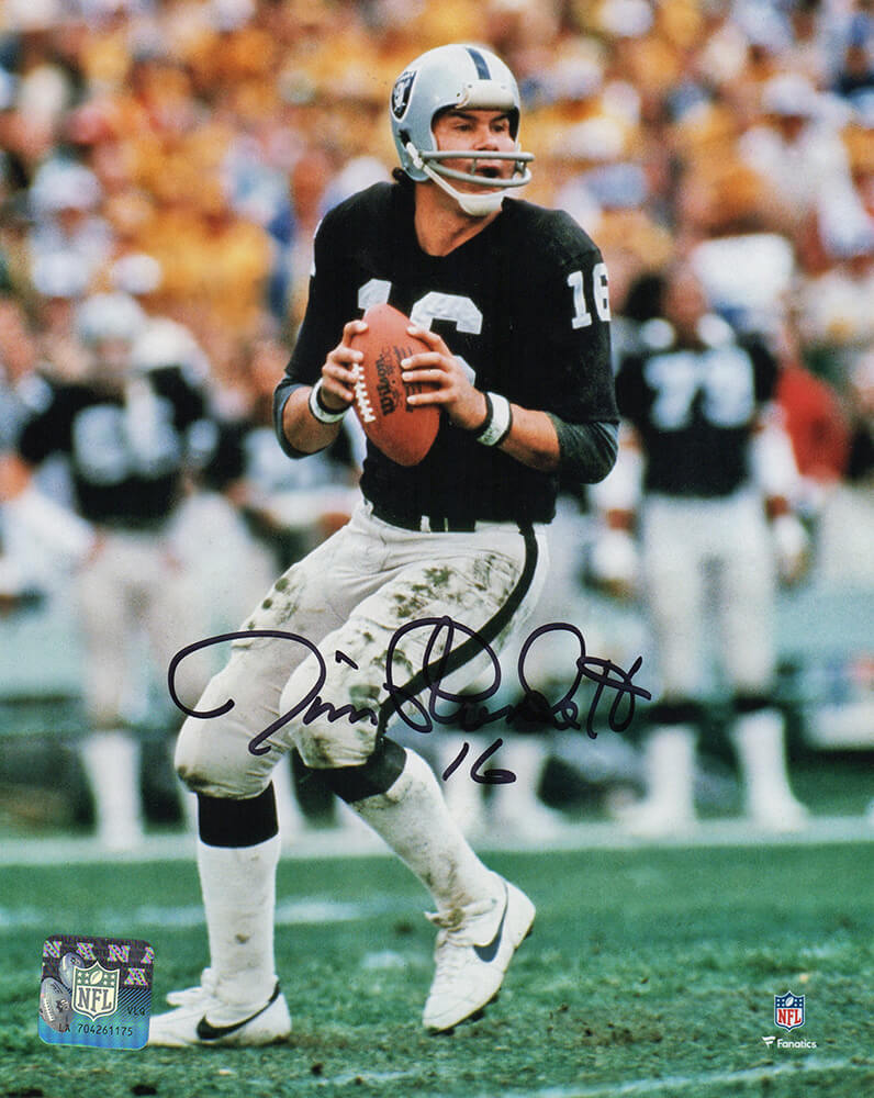Jim Plunkett Signed Raiders Action 8x10 Photo - PLU08P301 - Jim Plunkett Signed Raiders Action 8x10 Photo product image