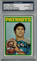 Jim Plunkett Signed New England Patriots 1972 Topps Rookie Card #65 - PSA - PLUCAR301 - Jim Plunkett Signed New England Patriots 1972 Topps Rookie Card #65 - PSA product image