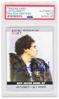 Jim Plunkett Signed Raiders 1990 Pro Set Super Bowl  XV MVP Football Card #15 - (PSA/DNA Encapsulated) - PLUCAR305 - Jim Plunkett Signed Raiders 1990 Pro Set Super Bowl XV MVP Football Card #15 - (PSA/DNA Encapsulated) product image
