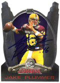 Jake Plummer Signed 1997 Press Pass Combine Rookie Football Trading Card #6 w/Snake - PLUCAR321 - Jake Plummer Signed 1997 Press Pass Combine Rookie Football Trading Card #6 w/Snake product image