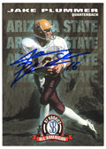 Jake Plummer Signed Arizona State 1997 SB All American Rookie Football Trading Card #94 w/Snake - PLUCAR323 - Jake Plummer Signed Arizona State 1997 SB All American Rookie Football Trading Card #94 w/Snake product image