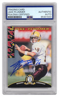 Jake Plummer Signed Arizona Cardinals 1997 SB 2nd Round Pick Rookie Football Card #1 w/Snake (PSA Encapsulated) - PLUCAR326 - Jake Plummer Signed Arizona Cardinals 1997 SB 2nd Round Pick Rookie Football Card #1 w/Snake (PSA Encapsulated) product image
