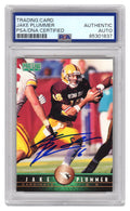 Jake Plummer Signed Arizona Cardinals 1997 Pro Line Rookie Football Card #279 w/Snake (PSA Encapsulated) - PLUCAR328 - Jake Plummer Signed Arizona Cardinals 1997 Pro Line Rookie Football Card #279 w/Snake (PSA Encapsulated) product image