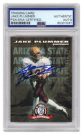 Jake Plummer Signed Arizona State 1997 SB All American Rookie Football Card #94 w/Snake (PSA Encapsulated) - PLUCAR329 - Jake Plummer Signed Arizona State 1997 SB All American Rookie Football Card #94 w/Snake (PSA Encapsulated) product image