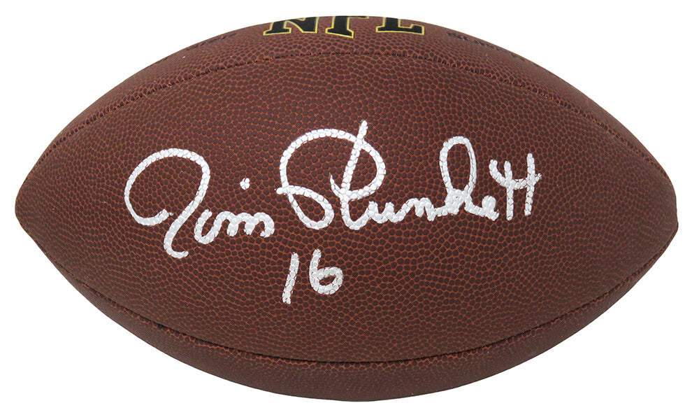 Jim Plunkett Signed Wilson Super Grip Full Size NFL Football - PLUFTB301 - Jim Plunkett Signed Wilson Super Grip Full Size NFL Football product image
