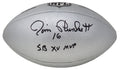 Jim Plunkett Signed Wilson Duke Silver Metallic NFL Full Size Replica Football w/SB XV MVP - PLUFTB304 - Jim Plunkett Signed Wilson Duke Silver Metallic NFL Full Size Replica Football w/SB XV MVP product image