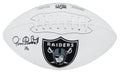 Jim Plunkett Signed Raiders White Logo Full Size Football - PLUFTB305 - Jim Plunkett Signed Raiders White Logo Full Size Football product image