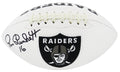 Jim Plunkett Signed Raiders Jarden White Panel Logo Full Size Football - PLUFTB306 - Jim Plunkett Signed Raiders Jarden White Panel Logo Full Size Football product image