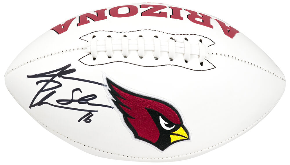 Jake Plummer Signed Wilson Arizona Cardinals White Logo Football w/Snake - PLUFTB310 - Jake Plummer Signed Wilson Arizona Cardinals White Logo Football w/Snake product image