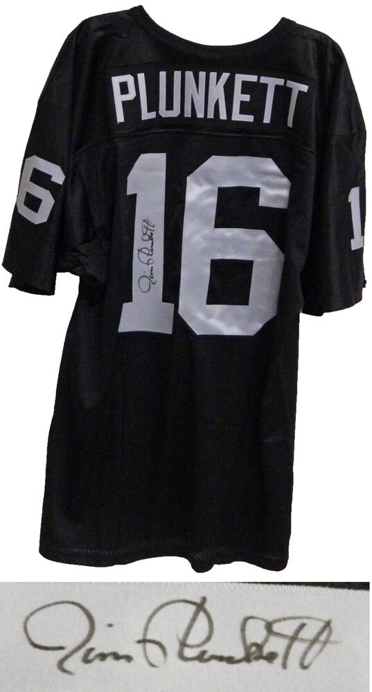 Jim Plunkett Signed Black Wilson Jersey - PLUJRY300 - Jim Plunkett Signed Black Wilson Jersey product image
