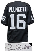 Jim Plunkett Signed Black Custom Jersey - PLUJRY307 - Jim Plunkett Signed Black Custom Jersey product image