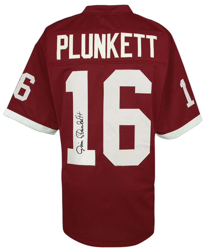 Jim Plunkett Signed Maroon Throwback Custom College Football Jersey - PLUJRY310 - Jim Plunkett Signed Maroon Throwback Custom College Football Jersey product image
