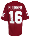 Jake Plummer Signed Red T/B Custom Football Jersey w/Snake - PLUJRY321 - Jake Plummer Signed Red T/B Custom Football Jersey w/Snake product image