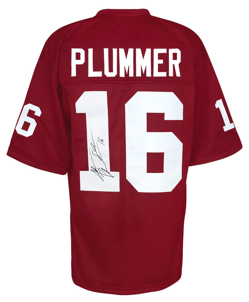 Jake Plummer Signed Red T/B Custom Football Jersey w/Snake - PLUJRY321 - Jake Plummer Signed Red T/B Custom Football Jersey w/Snake product image