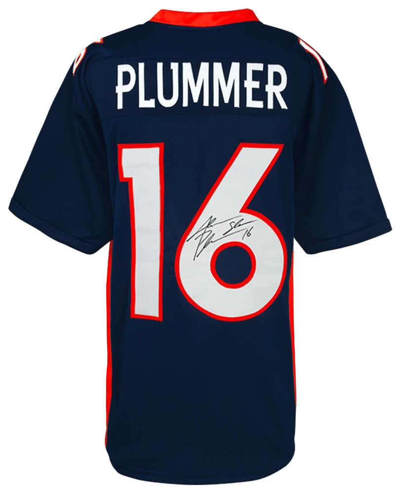 Jake Plummer Signed Navy Custom Football Jersey w/Snake - PLUJRY322 - Jake Plummer Signed Navy Custom Football Jersey w/Snake product image