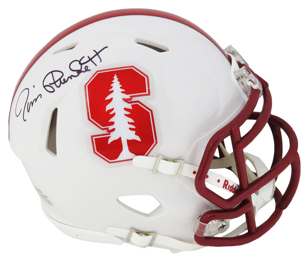 Jim Plunkett Signed Stanford Cardinals Riddell Speed Mini Helmet - PLUMIN303 - Jim Plunkett Signed Stanford Cardinals Riddell Speed Mini Helmet product image