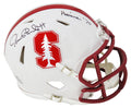 Jim Plunkett Signed Stanford Cardinals Riddell Speed Mini Helmet w/Heisman'70 - PLUMIN304 - Jim Plunkett Signed Stanford Cardinals Riddell Speed Mini Helmet w/Heisman'70 product image