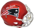 Jim Plunkett Signed New England Patriots FLASH Riddell Speed Mini Helmet - PLUMIN310 - Jim Plunkett Signed New England Patriots FLASH Riddell Speed Mini Helmet product image