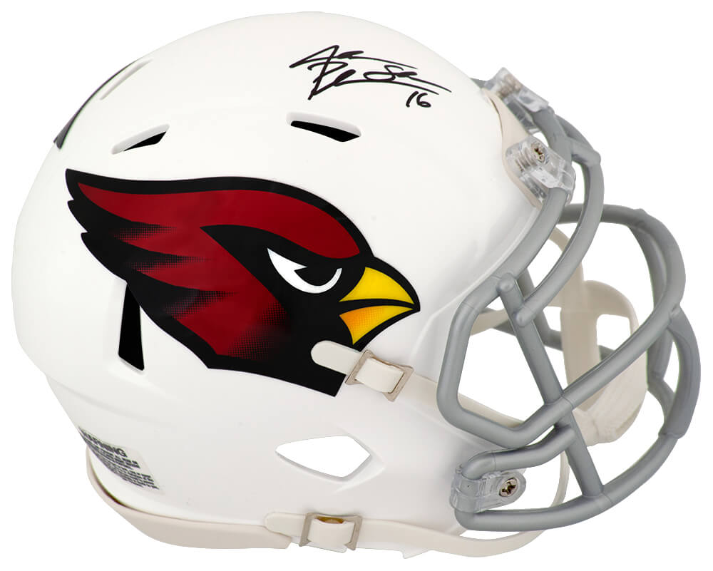 Jake Plummer Signed Arizona Cardinals (Current Style) Riddell Speed Mini Helmet w/Snake - PLUMIN322 - Jake Plummer Signed Arizona Cardinals (Current Style) Riddell Speed Mini Helmet w/Snake product image