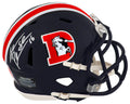 Jake Plummer Signed Denver Broncos Color Rush 'D Logo' Riddell Speed Mini Helmet w/Snake - PLUMIN324 - Jake Plummer Signed Denver Broncos Color Rush 'D Logo' Riddell Speed Mini Helmet w/Snake product image