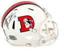 Jake Plummer Signed Denver Broncos 2023 Alternate White Riddell Speed Mini Helmet w/Snake - PLUMIN325 - Jake Plummer Signed Denver Broncos 2023 Alternate White Riddell Speed Mini Helmet w/Snake product image
