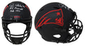 Jim Plunkett Signed New England Patriots Eclipse Riddell Full Size Speed Replica Helmet w/#1 Overall Pick 1971 - PLUREP303 - Jim Plunkett Signed New England Patriots Eclipse Riddell Full Size Speed Replica Helmet w/#1 Overall Pick 1971 product image