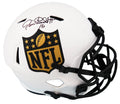 Jim Plunkett Signed NFL Logo Lunar Eclipse White Matte Riddell Full Size Speed Replica Helmet - PLUREP308 - Jim Plunkett Signed NFL Logo Lunar Eclipse White Matte Riddell Full Size Speed Replica Helmet product image