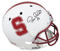 Jim Plunkett Signed Stanford Cardinals White Schutt Full Size Replica Helmet - PLUREP311 - Jim Plunkett Signed Stanford Cardinals White Schutt Full Size Replica Helmet product image