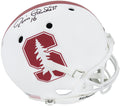 Jim Plunkett Signed Stanford White Tree Logo Schutt Full Size Replica Helmet - PLUREP314 - Jim Plunkett Signed Stanford White Tree Logo Schutt Full Size Replica Helmet product image