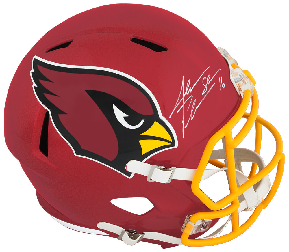 Jake Plummer Signed Arizona Cardinals FLASH Riddell Full Size Speed Replica Helmet w/Snake - PLUREP332 - Jake Plummer Signed Arizona Cardinals FLASH Riddell Full Size Speed Replica Helmet w/Snake product image