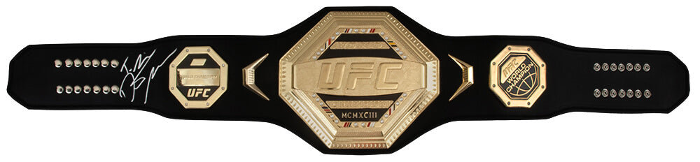 Dustin Poirier Signed MMA Championship UFC Black Belt w/The Diamond - POIBLT500 - Dustin Poirier Signed MMA Championship UFC Black Belt w/The Diamond product image