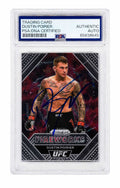 Dustin Poirier Signed 2021 Panini Prizm UFC Fireworks Trading Card #19 - (PSA Encapsulated) - POICAR501 - Dustin Poirier Signed 2021 Panini Prizm UFC Fireworks Trading Card #19 - (PSA Encapsulated) product image